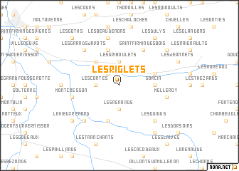 map of Les Riglets