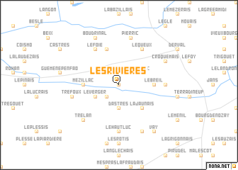 map of Les Rivières