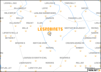 map of Les Robinets