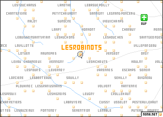 map of Les Robinots