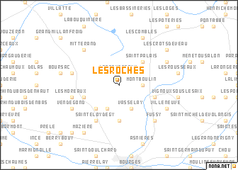 map of Les Roches