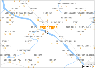 map of Les Roches