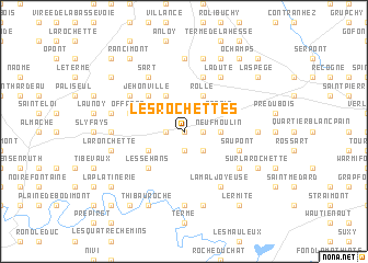 map of Les Rochettes