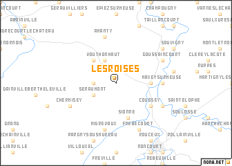 map of Les Roises