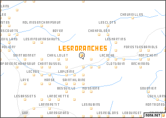 map of Les Roranches