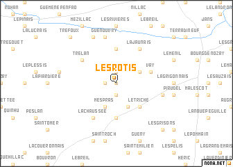 map of Les Rotis