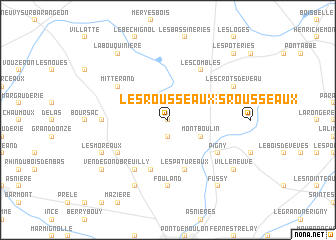 map of Les Rousseaux