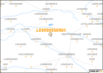 map of Les Rousseaux