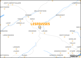 map of Les Rousses