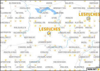 map of Les Ruches