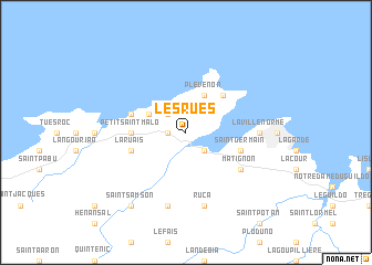 map of Les Rues