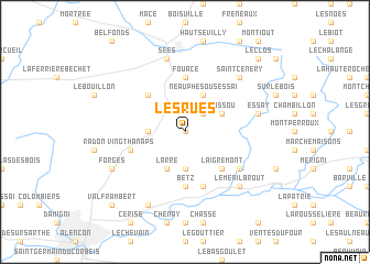 map of Les Rues