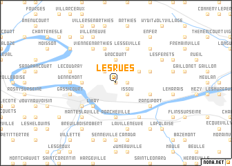 map of Les Rues