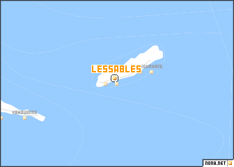 map of Les Sables