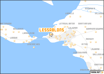 map of Les Sablons