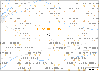 map of Les Sablons