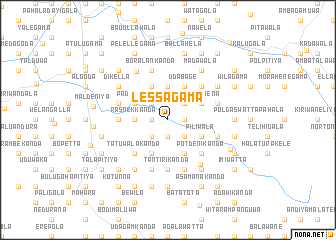 map of Lessagama