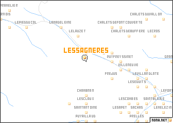 map of Les Sagnères