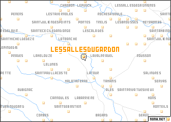 map of Les Salles-du-Gardon