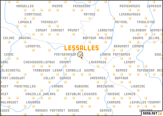 map of Les Salles