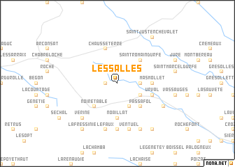 map of Les Salles