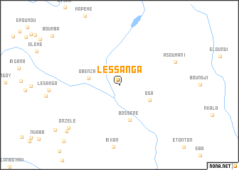 map of Lessanga