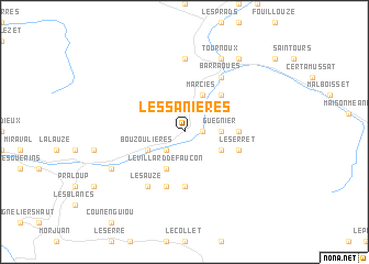 map of Les Sanières