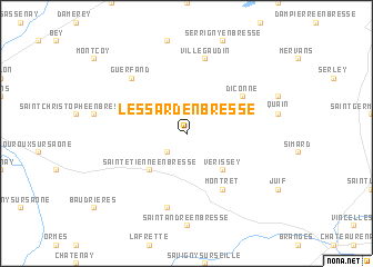 map of Lessard-en-Bresse