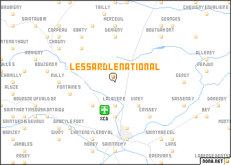 map of Lessard-le-National