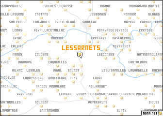 map of Les Sarnets