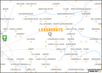 map of Les Sarrays