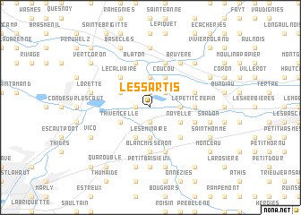 map of Les Sartis