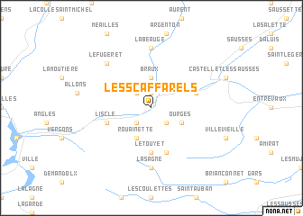 map of Les Scaffarels