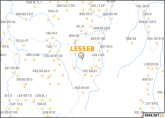 map of Lesseb