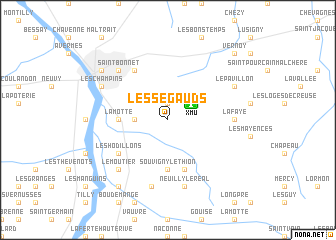 map of Les Ségauds