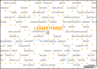 map of Les Sept Fonds