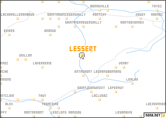map of LʼEssert