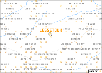 map of Les Sétoux