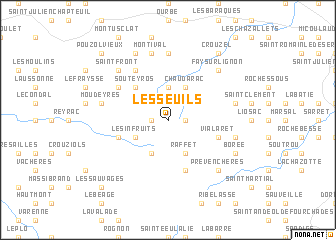 map of Les Seuils