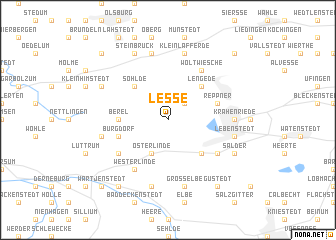 map of Lesse