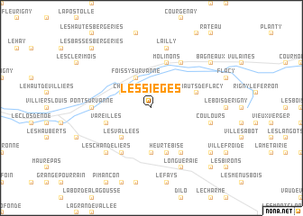 map of Les Sièges