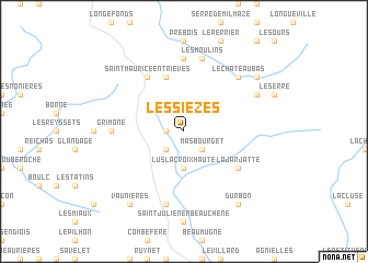 map of Les Sièzes