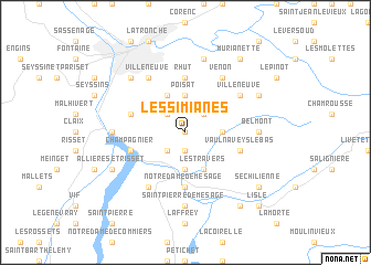 map of Les Simianes