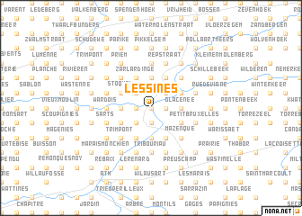 map of Lessines