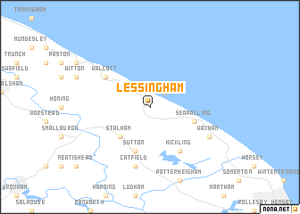 map of Lessingham