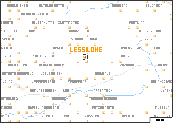map of Lesslohe