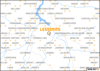map of Les Somins