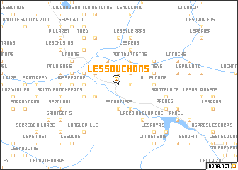 map of Les Souchons