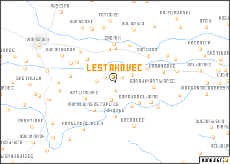 map of Leštakovec