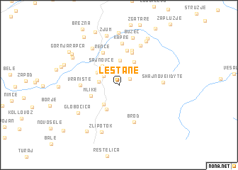 map of Leštane